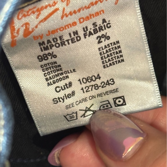 Citizens Of Humanity Ava Jeans Womens 27 Low Rise Straight Leg Dark Blue Wash - Picture 7 of 13